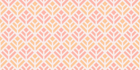 Geometric seamless pattern with cute and beautiful colors for decoration, wallpaper and fabric - obrazy, fototapety, plakaty