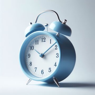 alarm clock on  simple background