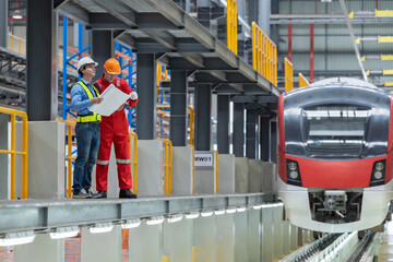 Transportation engineer consults on railway system work at maintenance center