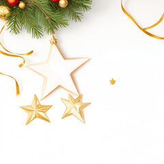 Merry christmas star images collections cute wallpapers ai generated