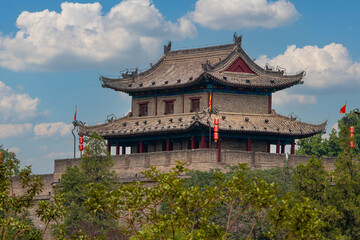 Fototapeta na wymiar The City Wall of Xian in China