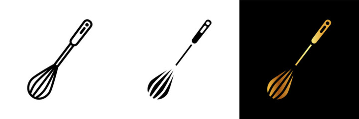 A versatile and indispensable icon representing a whisk, symbolizing culinary finesse, efficient blending, and essential tool for aeration and emulsification in the kitchen.