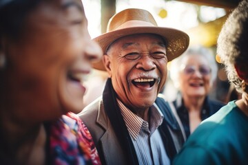 Experience the lively spirit of seniors in a candid dance—vibrant, joyful, and full of vitality. This image celebrates companionship and an active lifestyle, defining the essence of retirement