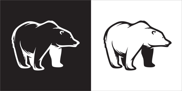 Illustration vector graphics of bear icon