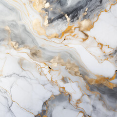Vibrant marble texture image in pale gray and gold colors
