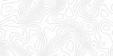 Topographic map background geographic line map with elevation assignments. Modern design with White background with topographic wavy pattern design.paper texture Imitation of a geographical map shades