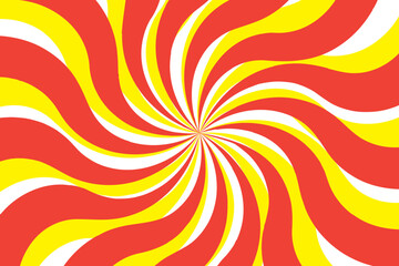 Abstract spiral yellow, red, blue, color on white background design vector template, spiral background. 