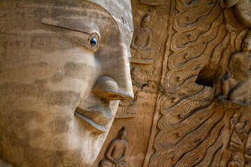 The Buddhas of Yungang Grottoes in China