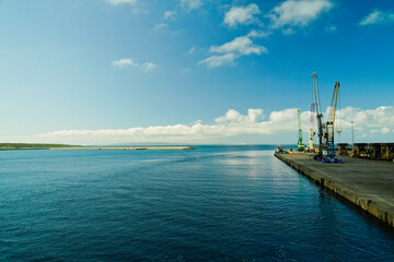 Obraz premium Porto industriale di Portovesme. Provincia di Sardegna del sud, Italy