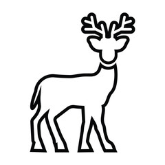 Antlers animal, reindeer, rangifer tarandus icon