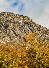 Martial glacier landscape, ushuaia, tierra del fuego, argentina