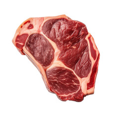 Fototapeta premium Juicy and tender meat top view, cut out - stock png.