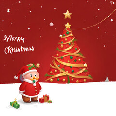 Merry christmas star images collections cute wallpapers ai generated
