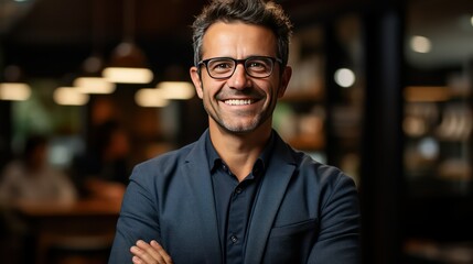 Obraz premium man with glasses
