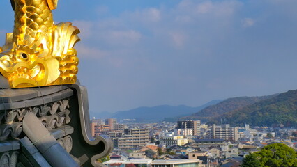 岡山城からの東側の景色1
