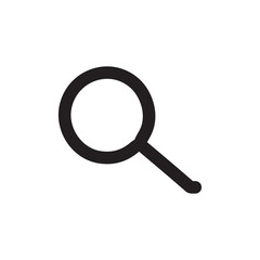 Search icon. Simple style search engine optimization company poster background symbol. Search engine optimization brand logo design element. Search t-shirt printing. Vector for sticker.