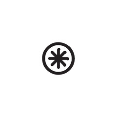 Star icon. Simple style event company poster background symbol. Star brand logo design element. Star t-shirt printing. Vector for sticker.