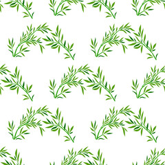 Fototapeta premium Seamless pattern flowers vector illustration. The botany inspired art piece celebrated intricate details and patterns found in vegetative forms The seamless pattern flowers served as metaphor