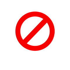 Prohibited Sign Icon Set