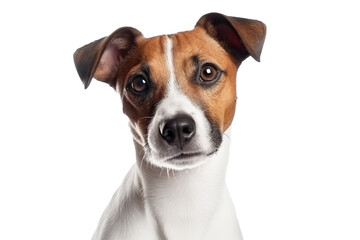 Jack Russell Terrier isolated on transparent background, PNG