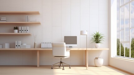 Fototapeta premium Office Interior Modern Design Clean and minimal.