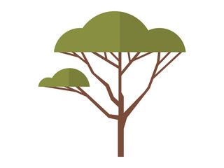 Tree vector illustration. Climate conditions directly impact growth and distribution patterns trees The biological processes trees contribute to overall health and balance ecosystems Living organisms