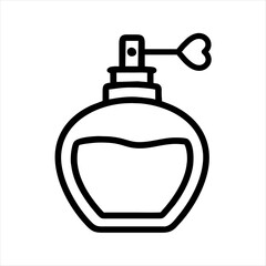 Perfume outline vector icon. Perfume illustration for web, mobile applications, design. Vector symbol of perfume.
