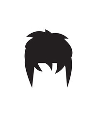 hairstyle icon, vector best flat icon.