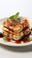 pancakes with cheese. Generative in ai