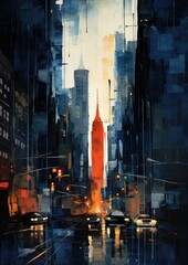 Abstract New York City images