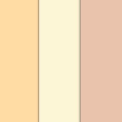 3-color partition background: orange, flesh color, brown