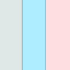 3-color partition background: grey, blue, pink.