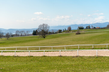 Landscape of ancient rural village of Mustonate, in the province of Varese, Lombardy, Italy