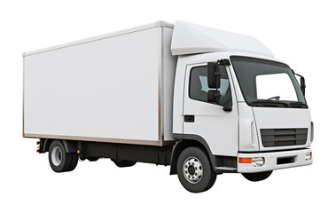 Delivery Truck For Mockup Isolated on Transparent Background

