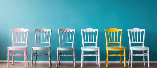 Chair decorations for a wedding or event Copy space image Place for adding text or design