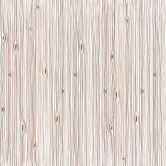 Tuinposter Wooden texture hand drawn seamless pattern. Wood lines, grain. Vector illustration. Brown grain on white background  © pikosaidr