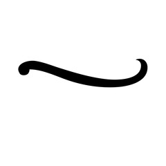 Set of hand drawn lines  brush lines  underline