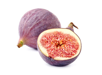 Fig fruits isolated on white background