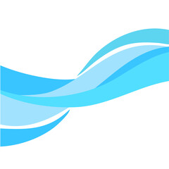 Abstract Water wave vector illustration background design