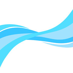 Abstract Water wave vector illustration background design
