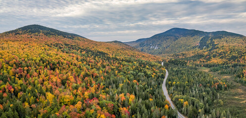 Autumn colors at Grafton Notch State Park - Maine - scenic drive