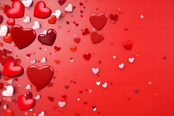 valentines day background, social media background for vday, full of romance cards with love, red rose and candles	