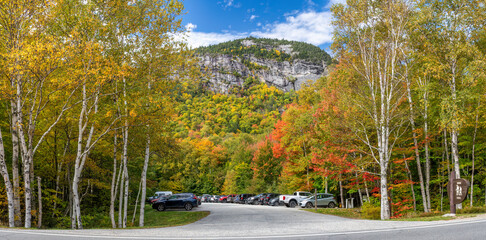 Autumn colors at Grafton Notch State Park - Maine - Appalachian Trail Parking