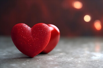 Fototapeta premium valentines day background, social media background for vday, full of romance cards with love, red rose and candles