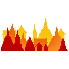 Thailand temple and thai culture 