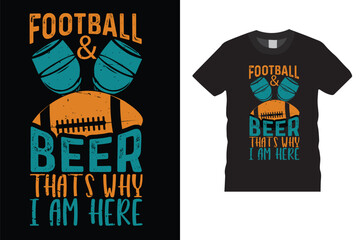 Football is My Favorite Season Football EPS Design. American football T shirt design, Rugby T shirt design.