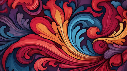 Captivating Abstract Seamless Pattern Illustration in Modern Artistic Design - Dynamic Shapes, Vibrant Colors, and Trendy Minimalism for Creative Digital Projects.