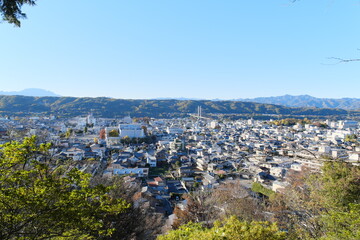 羊山公園から見える秩父の街並み　Chichibu cityscape seen from Hitsujiyama Park