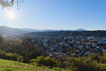 羊山公園から見える秩父の街並み　Chichibu cityscape seen from Hitsujiyama Park
