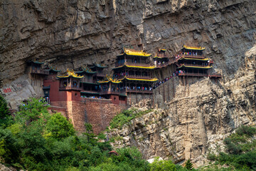 The Monastery of Xuankong Si in China